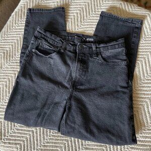 Old Navy Sky-Hi Straight Extra High Rise Jeans in Black